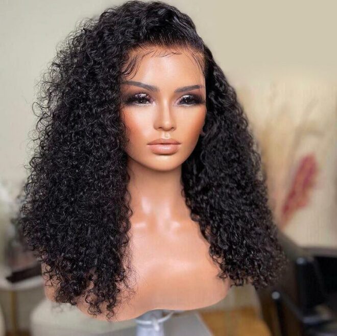WET AND WAVY UNDETECTABLE INVISIBLE 13X4 FRONTAL LACE SIDE PART WIG